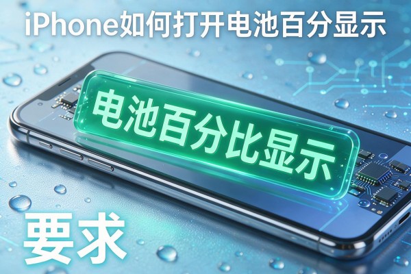 iPhone如何打开电池百分比显示
