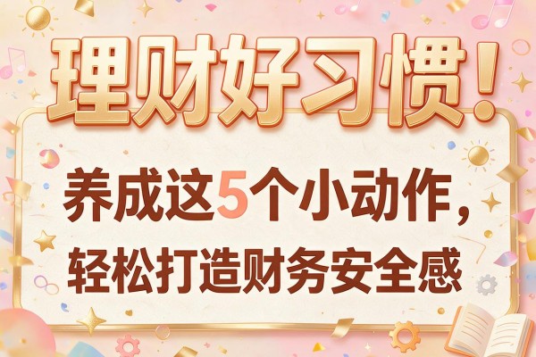 理财好习惯：养成这5个小动作，轻松打造财务安全感