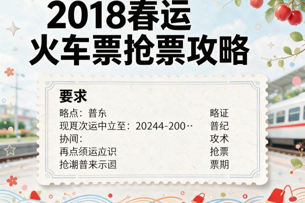 2018年春运火车票抢票攻略