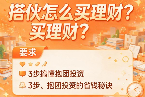 搭伙怎么买理财？3步搞懂抱团投资的省钱秘诀