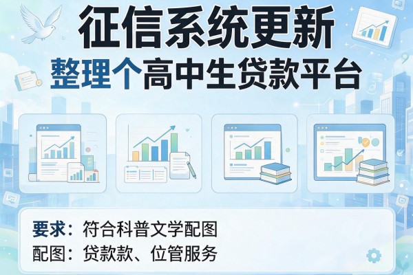 征信系统更新，整理五个高中生贷款平台