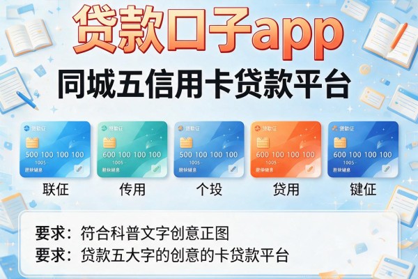 贷款口子app，同城五个信用卡贷款平台