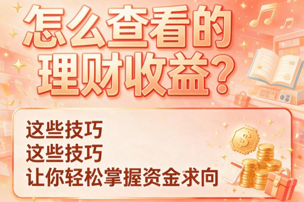 怎么查看的理财收益？这些技巧让你轻松掌握资金动向