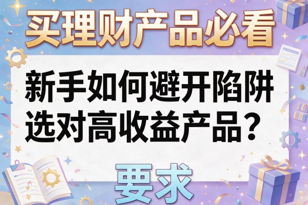 买理财产品必看：新手如何避开陷阱，选对高收益产品？