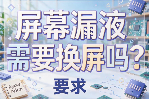 屏幕漏液需要换屏吗？