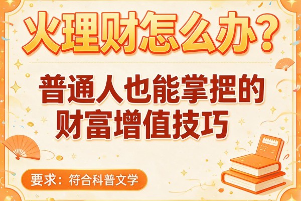 火理财怎么办？普通人也能掌握的财富增值技巧