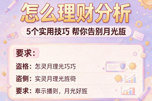 怎么理财分析：5个实用技巧帮你告别月光族