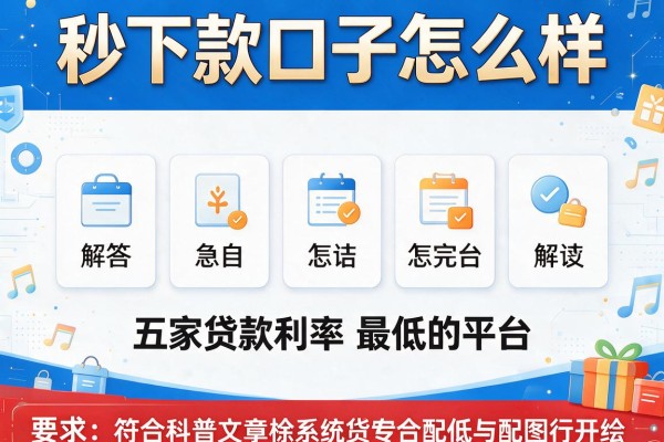 秒下款口子怎么样，解答五家贷款利率最低的平台