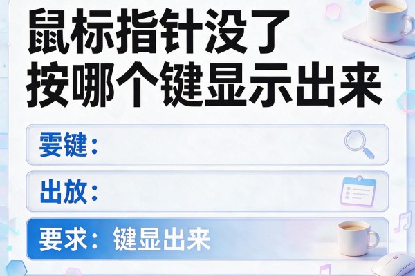 鼠标指针没了该按哪个键显示出来