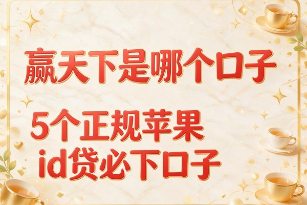 赢天下是哪个口子，梳理5个正规苹果id贷必下口子