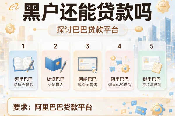 黑户还能贷款吗，探讨五款阿里巴巴贷款平台