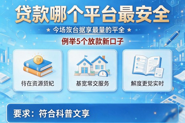贷款哪个平台最安全，例举5个放款新口子