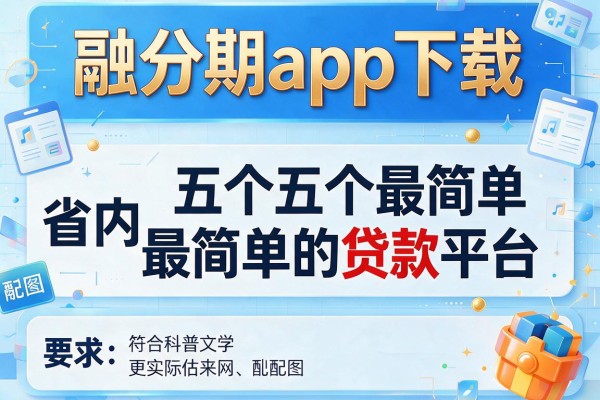 融分期app下载，省内五个最简单的贷款平台