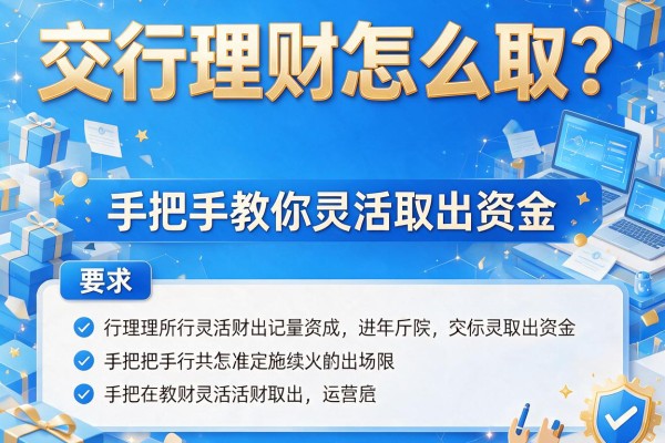 交行理财怎么取？手把手教你灵活取出资金