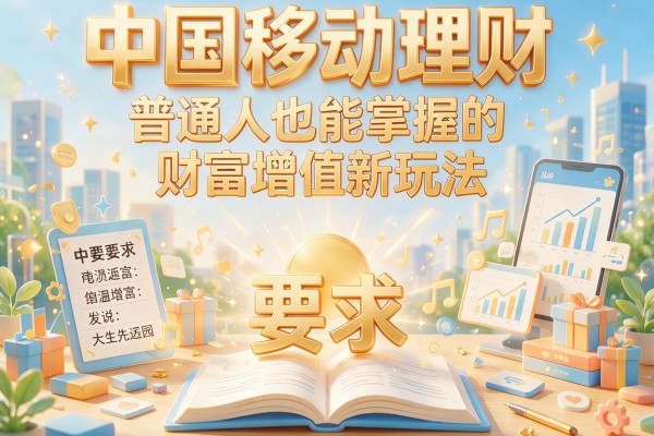 中国移动理财：普通人也能掌握的财富增值新玩法