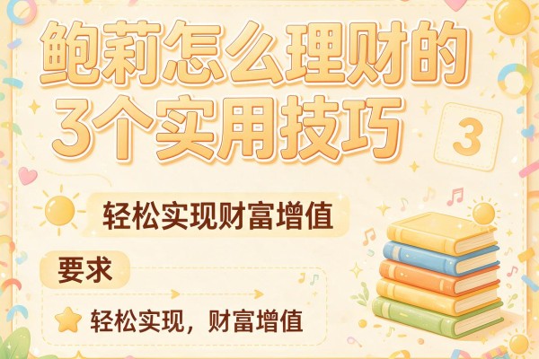 鲍莉怎么理财的3个实用技巧，轻松实现财富增值