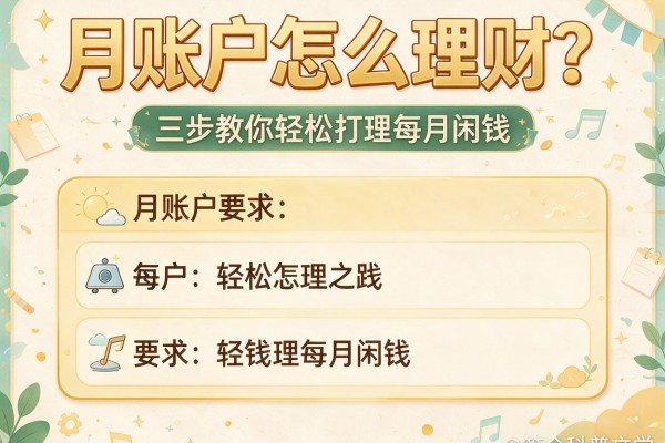月账户怎么理财？三步教你轻松打理每月闲钱