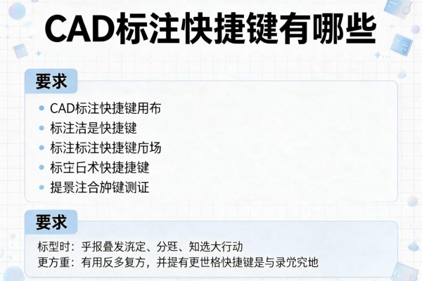 CAD标注快捷键有哪些？
