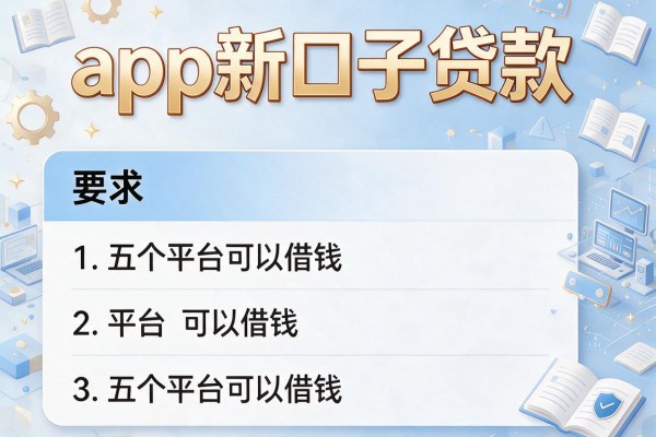 app新口子贷款，介绍五个平台可以借钱