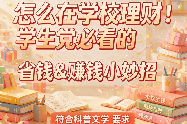 怎么在学校理财：学生党必看的省钱&赚钱小妙招