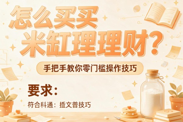 怎么买米缸理财？手把手教你零门槛操作技巧