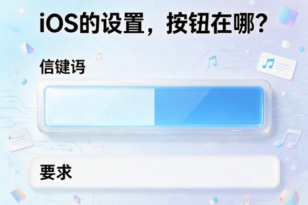 iOS的设置按钮在哪？