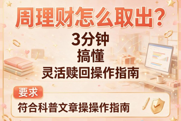 周理财怎么取出？3分钟搞懂灵活赎回操作指南