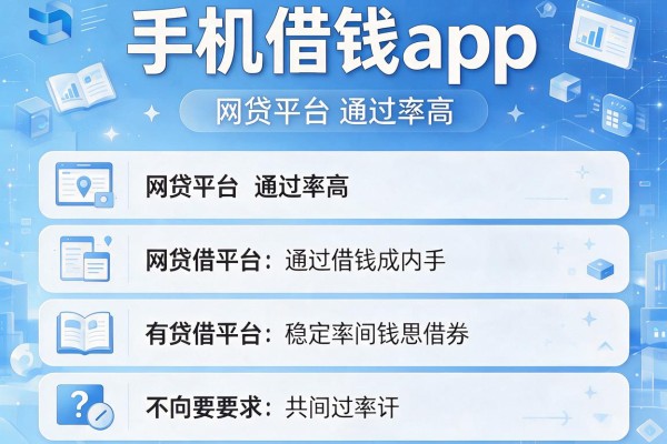 手机借钱app，介绍五个网贷平台通过率高
