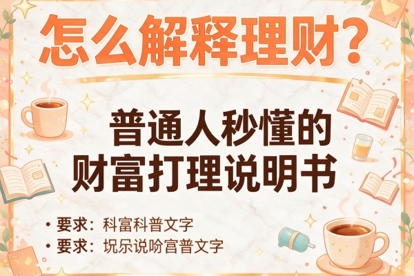怎么解释理财？普通人秒懂的财富打理说明书