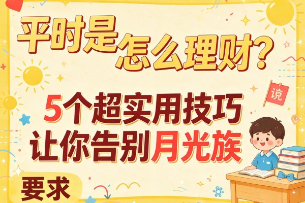 平时是怎么理财？5个超实用技巧让你告别月光族