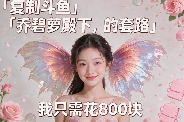 复制斗鱼「乔碧萝殿下」的套路，我只需花800块