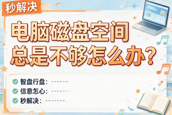 电脑磁盘空间总是不够怎么办？秒解决