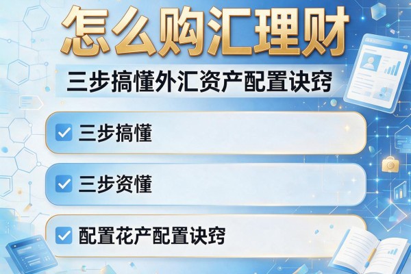 怎么购汇理财：三步搞懂外汇资产配置诀窍