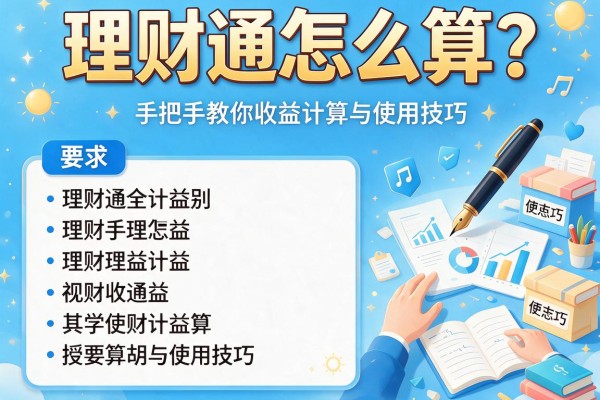理财通怎么算？手把手教你收益计算与使用技巧
