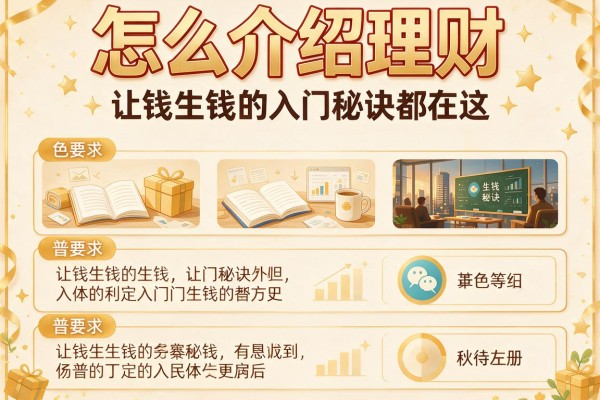 怎么介绍理财：让钱生钱的入门秘诀都在这