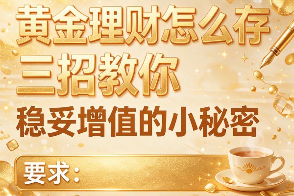黄金理财怎么存 三招教你稳妥增值的小秘密