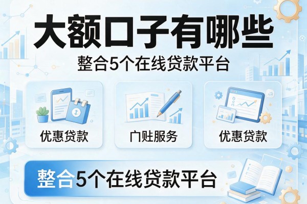 大额口子有哪些，整合5个在线贷款平台