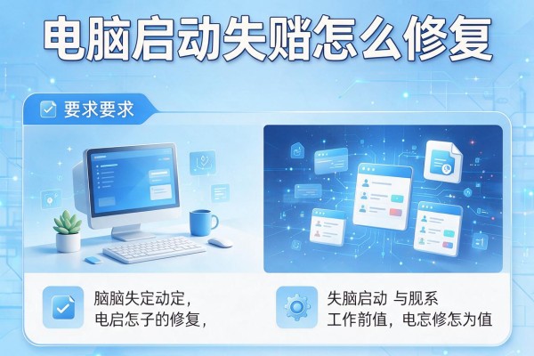 电脑启动失败怎么修复？