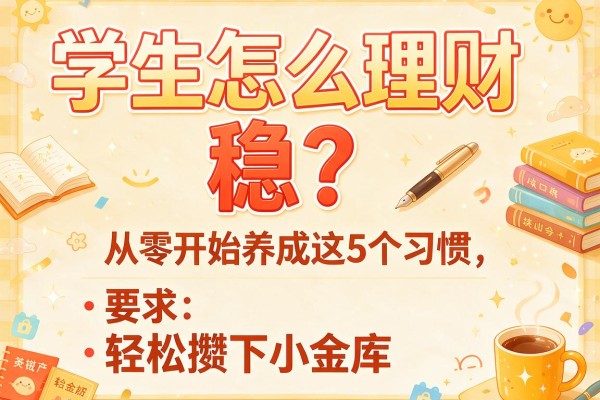 学生怎么理财稳？从零开始养成这5个习惯，轻松攒下小金库