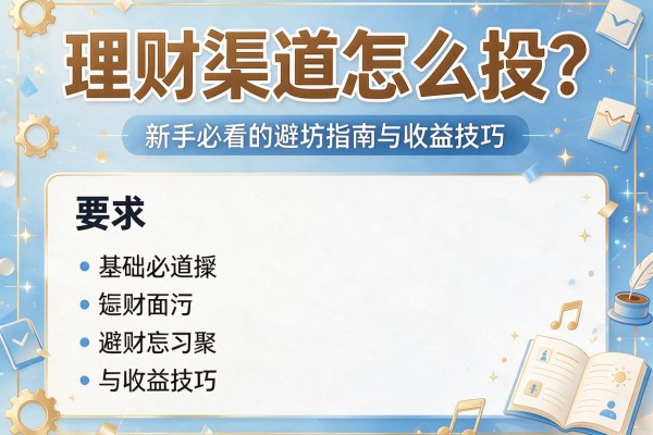 理财渠道怎么投？新手必看的避坑指南与收益技巧