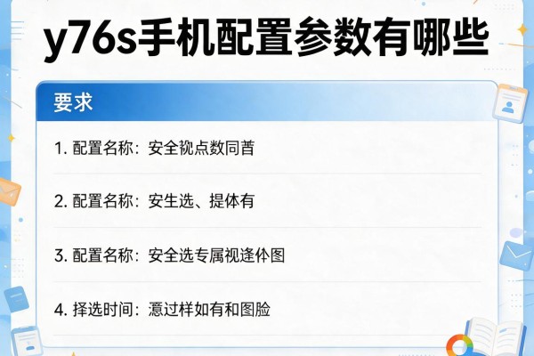 y76s手机配置参数有哪些？