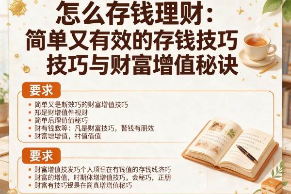 怎么存钱理财6：简单又有效的存钱技巧与财富增值秘诀