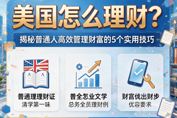 美国怎么理财？揭秘普通人高效管理财富的5个实用技巧