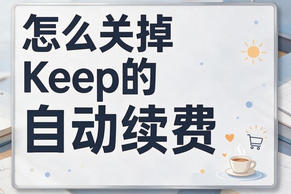 怎么关掉Keep的自动续费？