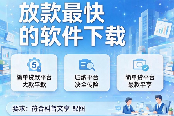 放款最快的软件下载，归纳5个简单贷款平台