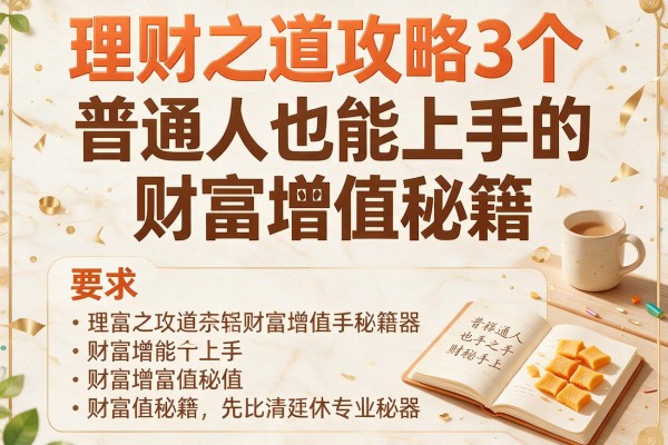 理财之道攻略3个普通人也能上手的财富增值秘籍