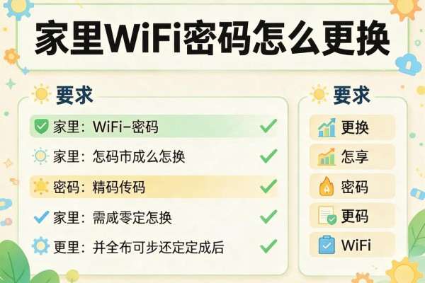 家里WiFi密码怎么更换？