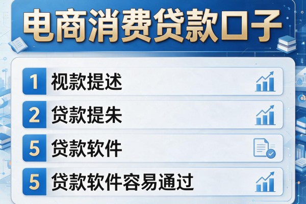 电商消费贷款口子，阐述5家贷款软件容易通过