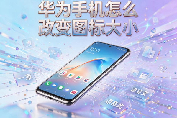 华为手机怎么改变图标大小？