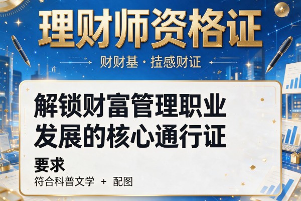理财师资格证：解锁财富管理职业发展的核心通行证
